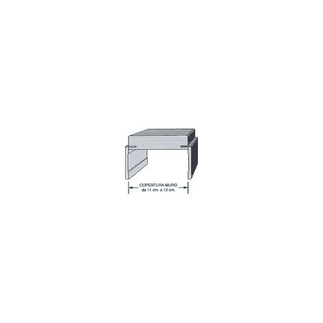 KIT STIPITE PER PORTA SOFFIETTO IMPIALLACCIATO NON VERNICIATO  mm 2170 x mm 15 x mm 110