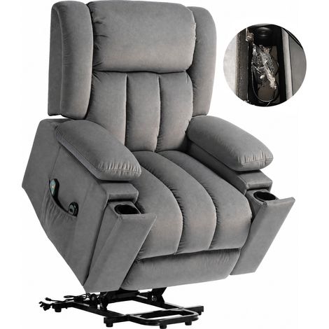 Fauteuil, confortable, 101 x 93 x 104 cm, gris foncé (1/5)