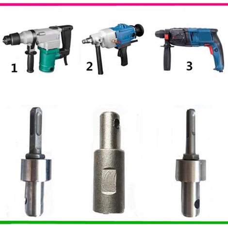 Tige convertisseur SDS électrique DIY terre tarière carré durable B (1/2)