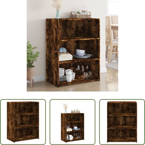 Holzschrank - Sideboard Räuchereiche 70x41x93 cm Holzwerkstoff (1/5)
