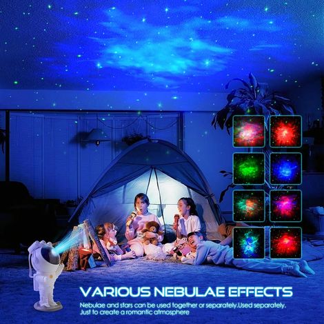 Filiyano – lampe de projection de – Veilleuse galaxie astronaute guerrier de l'espace, lampe de projection de plafond nébuleuse étoilée, décoration (1/3)