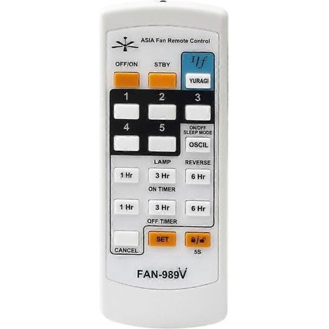 1 Contrôleur de vitesse de ventilateur, avec télécommande, réglage vitesse/température, portée 8 m, piles AAA (1/5)