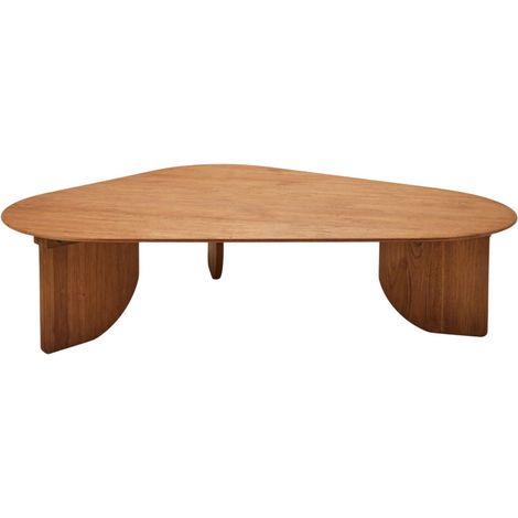 Table basse en Plateau asymétrique et courbes organiques POLHA