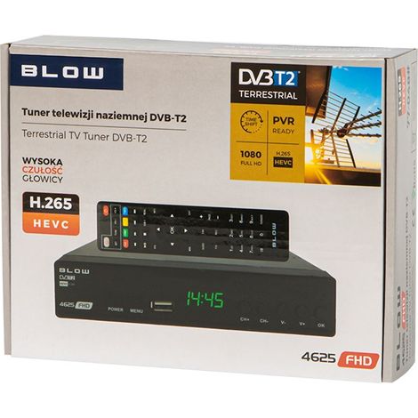 BLOW DECODADOR DVB-T2 HEVC Tuner DE TELEVISIÓN Tuner HD USB HDMI (1/4)