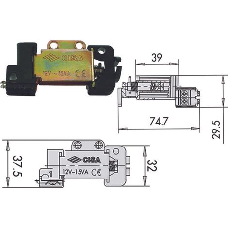 Bobine Tensione 12V Per Serratura Elettrica 07025 00 (1/2)