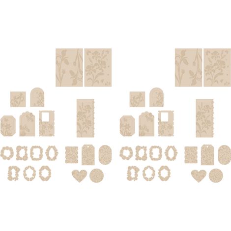 40 autocollants décoratifs en relief série fleurs, parfaits pour scrapbooking, journaux DIY et enveloppes iris (1/5)