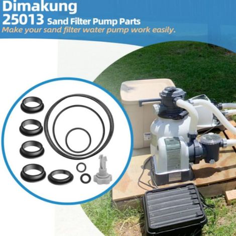 Ersatzdichtung für Intex Sandfilterpumpe für Pool-Sandfiltermotordichtung, Pool-Sandpumpenteile, Schlauchdichtungs-Reparaturset. (1/5)