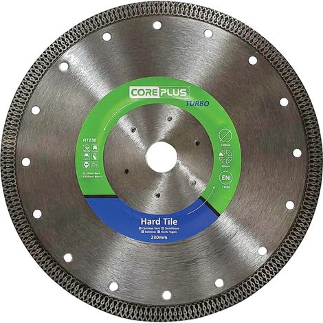 CorePlus CORDBHT230 HT230 Hard Tile Turbo Diamond Blade 230mm CORDBHT230