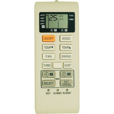 Compatible avec la télécommande du climatiseur Panasonic A75C3680 (1/3)