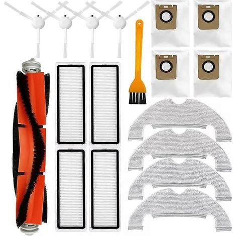 Filtre pour aspirateur brosse pour aspirateur Filtre de brosse pour aspirateur filtre de D10 Plus RLS3D/Z10 Pro/L10 Plus Robot Aspirateur de remplacement Brosse HEPA Filtre Serpillière Dust Ba (1/5)