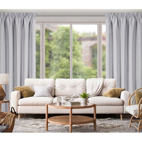 Cortina prefabricada Suzan de 135x270 cm, opaca, de acero, con cinta Eurofir, 1 unidad. (1/5)