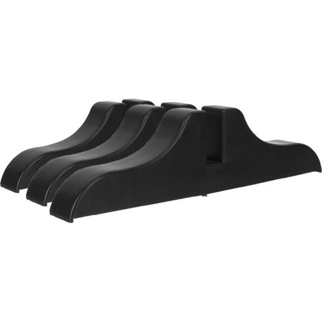 Supports de séparation pièce courts en plastique noir INOOMP (lot