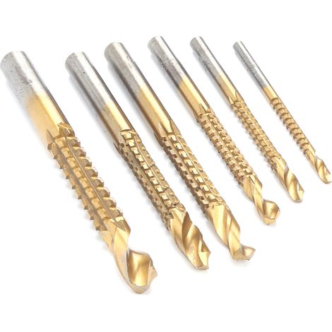 6-teiliges Set Sägezahnbohrer, Spiralbohrer, Handbohrmaschine, All-in-1-Lochstanzwerkzeug (1/5)