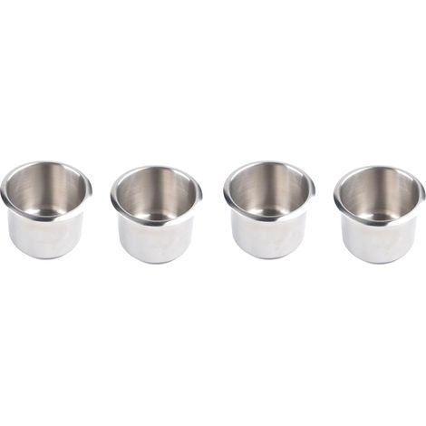 4 Pièces Support de Canette de Boisson Encastré pour Bateau Marine Yacht RV Support de Tasse en Acier Inoxydable (1/5)