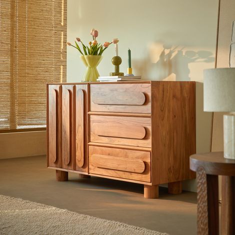 Olga - Buffet en acacia massif 120 cm (1/5)