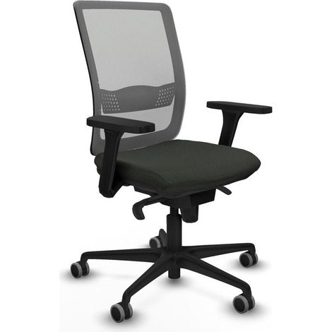 Piqueras y Crespo Silla de oficina negra confortable (1/3)