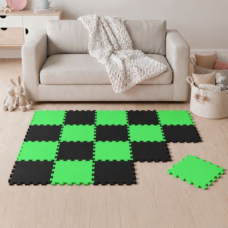 18 Piezas Alfombra Puzzle para Bebés y Niños - 30x30 Suelo Goma EVA Tapete Juego (1/5)