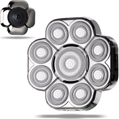 rasoir electriques hommes-Lames de rechange pour machine à raser les têtes chauves  accessoires pour machine à neuf lames (1/4)