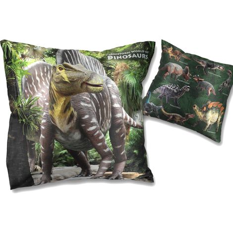 Cuscino con imbottitura/cerniera - Mondo preistorico dei dinosauri (carmani)