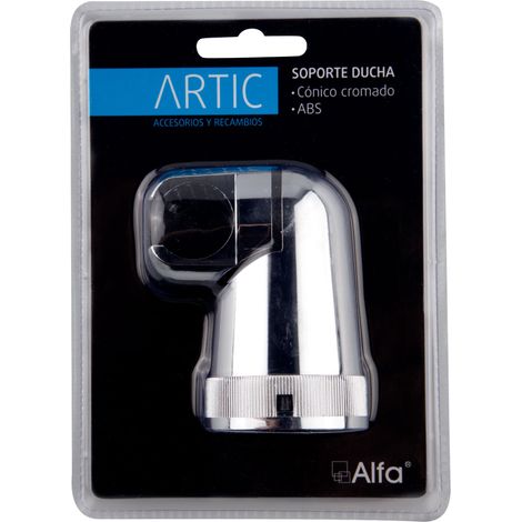 SOPORTE DUCHA ABS CONICO CROMADO - ALFA DYSER (1/2)
