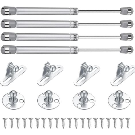 4 Pièce Verin Hydraulique, Vérin à Gaz Bras 150N, Amortisseurs à Gaz, pour Levage de Porte Armoire Meuble Cuisine Avec des Vis (1/5)