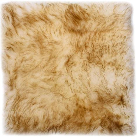 Cuscini Sedie 2 pz Cuscini per Seduta Melange Marrone 40x40cm Vera Pelle di Montone (1/5)