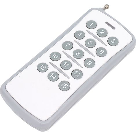 Télécommande universelle sans fil 433 MHz en ABS, 15 touches, pour éclairage de porte de remplacement (1/5)