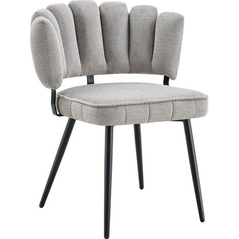 Conjunto de mesa de comedor redonda de 107 cm con 2 sillas, efecto nogal y doble balda, gris (1/5)