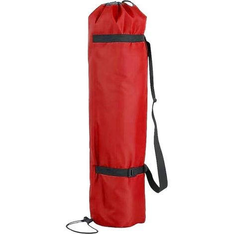 Sac de rangement portable pour chaise pliante d'extérieur en tissu Oxford 600D imperméable avec bandoulière réglable pour camping, pique-nique, voyage, noir, léger (rouge) (1/5)