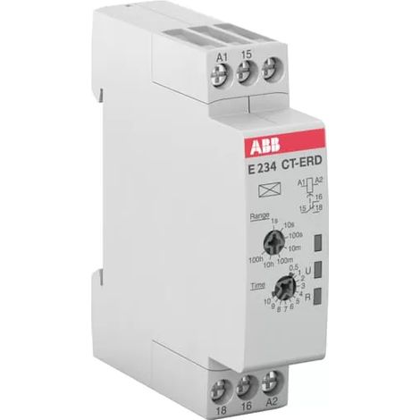 Mehrfunktionsrelais abb entrelec E234CT ERD 12 grau kompakt leicht (1/2)