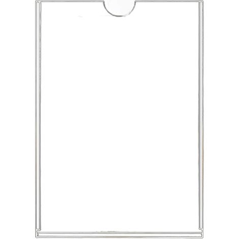Porte-affiche mural double couche en acrylique transparent épais et résistant à l'usure pour entreprise et hôpital (1/5)