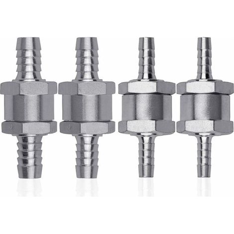 4 válvulas antirretorno de aleación de aluminio para diésel, válvulas de combustible de 6/8/10/12 mm con flecha para coches, barcos y motocicletas de gasolina y diésel. (1/5)
