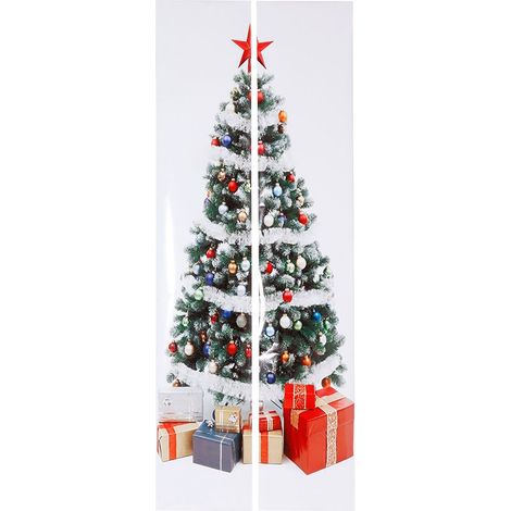 Autocollant Arbre de Noël pour Vitrine - Décoration Murale et Porte de Noël (1/5)