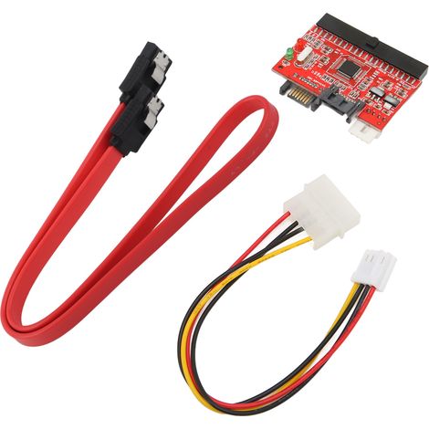 Carte d'extension IDE vers SATA 3,5 pouces, conversion bidirectionnelle, prise en charge du 1,5 Gbit/s, adaptateur de disque dur IDE remplaçable à chaud pour la maison et le bureau. (1/5)