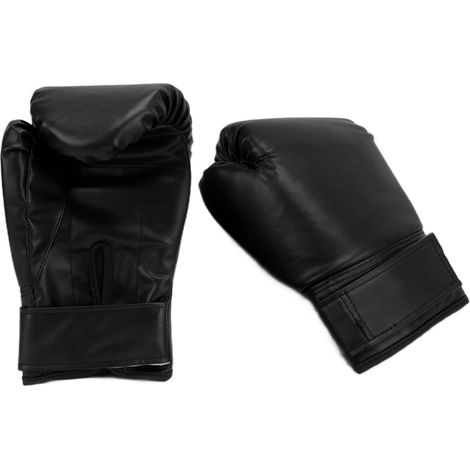 Gants de boxe d'entraînement unisexe adulte Free Fight Sanda Muay Thai 10 oz Noir (1/5)