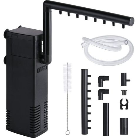 Filtre Intérieur Aquarium, 8W 600L/H Filtre Interne pour Aquarium 80 litres Filtre Pompe Aquarium pour Petit Réservoir, Aquariums d'eau Froide ou Tropicaux, Réservoir de Tortues (1/4)