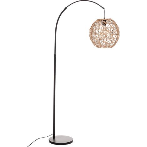 Lampada da terra ad arco in metallo nero raahe h180cm - Atmosphera créateur d'intérieur (1/4)
