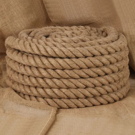 vidaXL Juteseil 5 m lang 40 mm dick