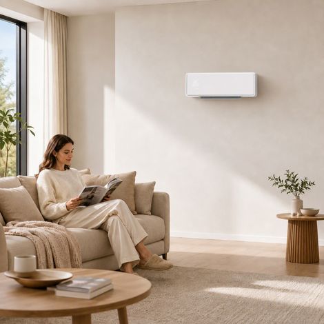 Chauffage mural en céramique 1000/2000W, radiateur électrique, ventilateur, thermostat, minuterie, 54x18,7x12,3cm, blanc (1/5)
