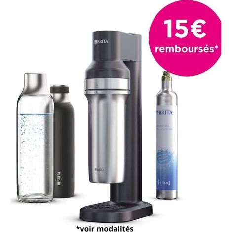 Máquina de soda Brita sodaTRIO negra 1 L