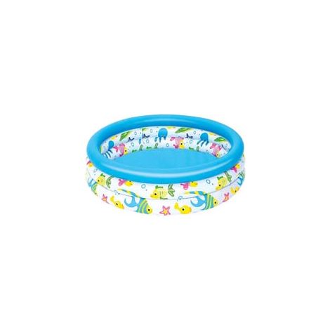 PISCINA GONFIABILE KIDS POOL 3 ANELLI  +2 ANNI  cm.102x25 peso Kg.0,650 (art.51008)    BESTWAY