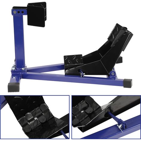 Wolketon Motorradständer Vorderradwippe aus Stahl, Radklemme 17-21 Zoll, Reifenbreite 60-160 mm, für Garage (1/5)