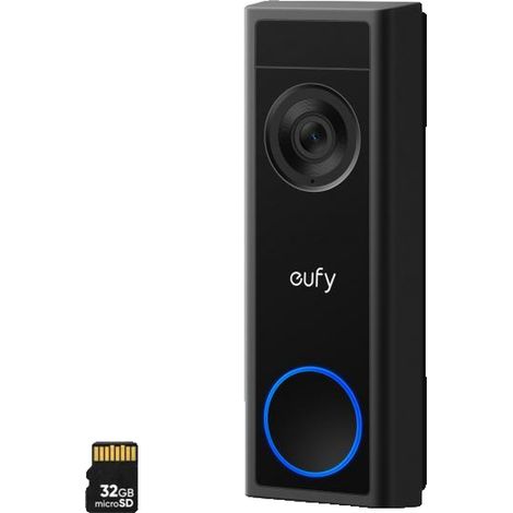 Eufy Video Doorbell C31 campanello video nero 2K FHD (1/3)