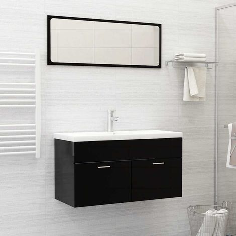 Teenpull – Einbauwaschbecken mit Wasserhahn 91x39x18 cm Keramik Weiß (1/5)