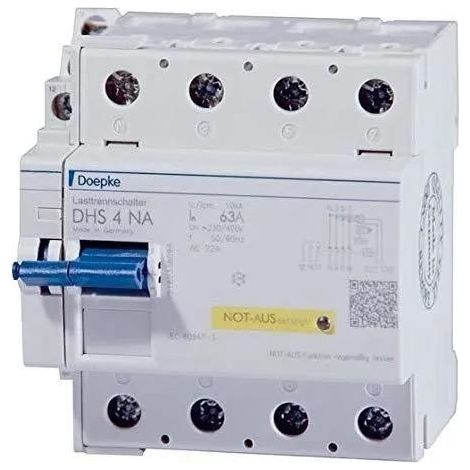DOEPKE 4014712233799 INTERRUPTEUR PRINCIPAL DHS 4-063 NA AVEC FONCTION D'ARRÊT D'URGENCE 9900009