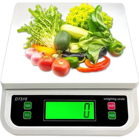 Dailygoods, Báscula de cocina de 30 kg/1 g, Báscula digital de precisión, Pantalla LCD, Función de tara, 6 unidades, Báscula digital (1/5)