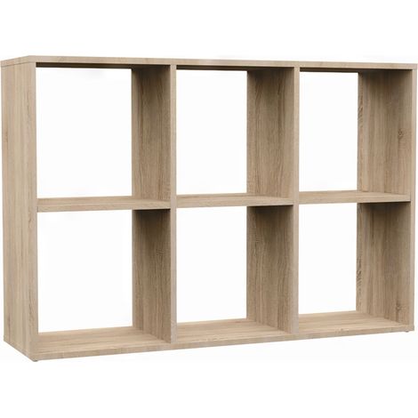 Selsey MALAX - Libreria con 6 ripiani - 110 cm - Rovere Sonoma