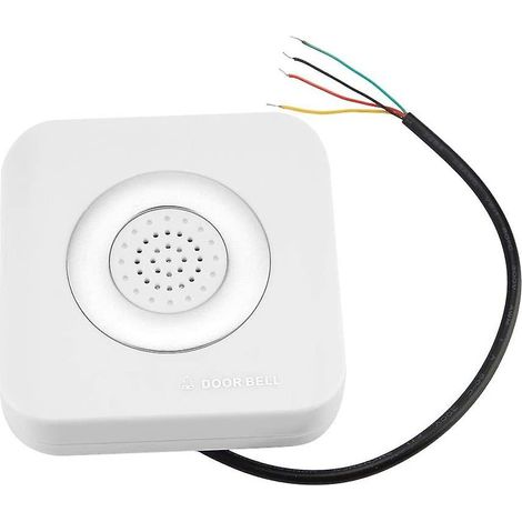 Sonnette filaire 12 V avec système de contrôle d'accès à domicile et haut-parleur encastré de 90 dB, sans installation.-AquaForge (1/5)