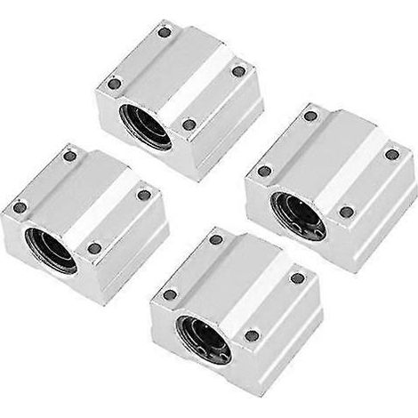 Lot de 4 roulements à billes pour guidage linéaire SCS12UU - paliers lisses 36 x 42 x 28 mm (1/2)