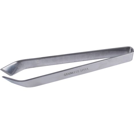 Fischgrätenpinzette aus Edelstahl, abgewinkelte Pinzette, Heimwerkerwerkzeug, Angeln, Kochen, präzise, langlebig, 2er-Set (1/5)